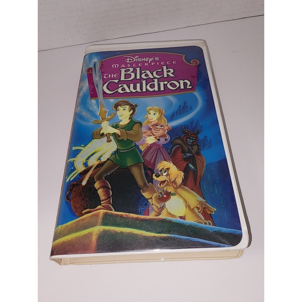 Walt Disney The Black Cauldron VHS Movie in Clamshell Masterpiece